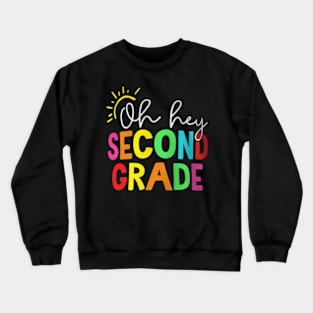 Second Grade Team 2nd Grade Back to School Teacher Kid Crewneck Sweatshirt